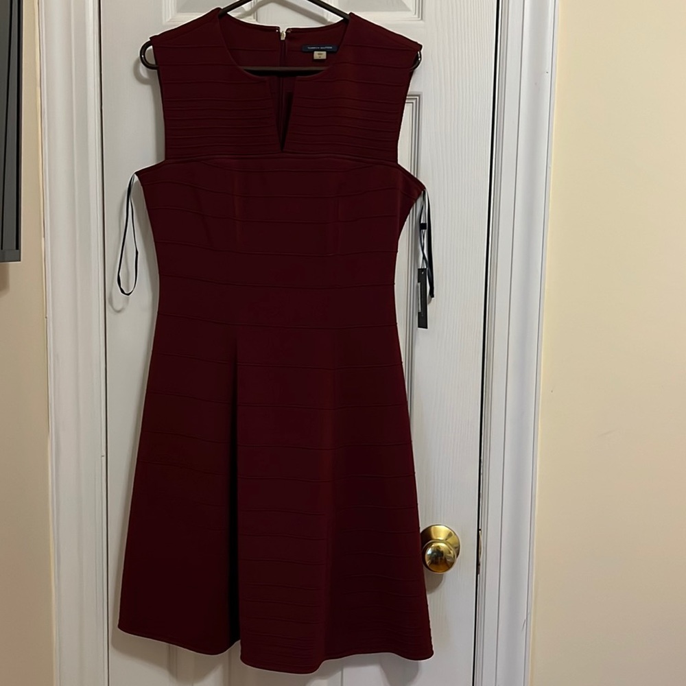Tommy Hilfiger maroon dress